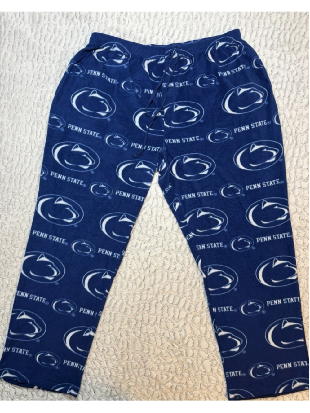 Bottoms Down Men's XXL Penn State Nittany Lions Fleece Pajama Pants Drawstring